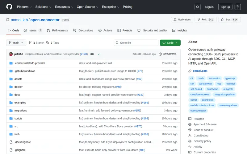 Screenshot of Open Connector