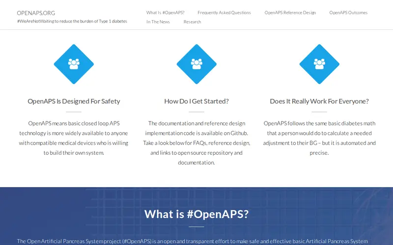 Screenshot of OpenAPS