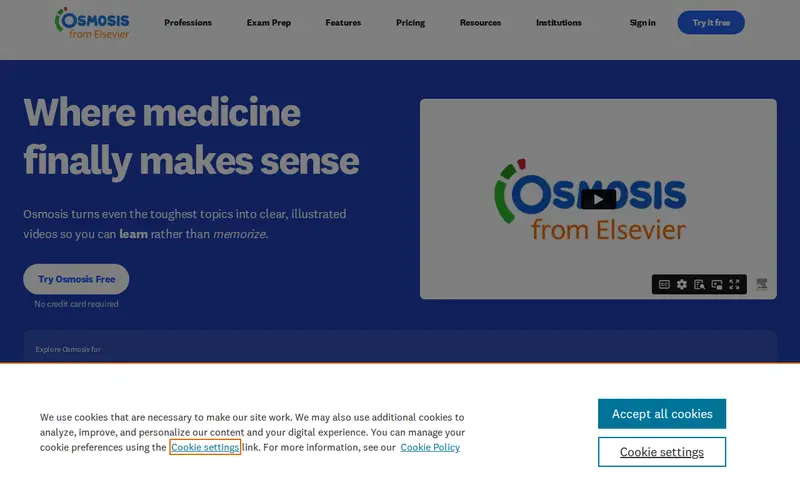 Screenshot of Osmosis AI