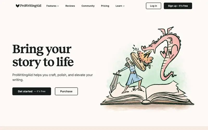 Screenshot of ProWritingAid