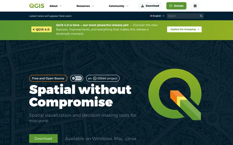 Screenshot of QGIS