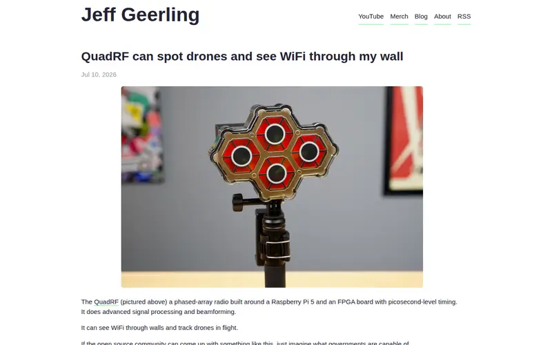 Screenshot of QuadRF