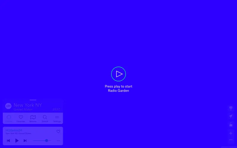 Screenshot of Radio Garden