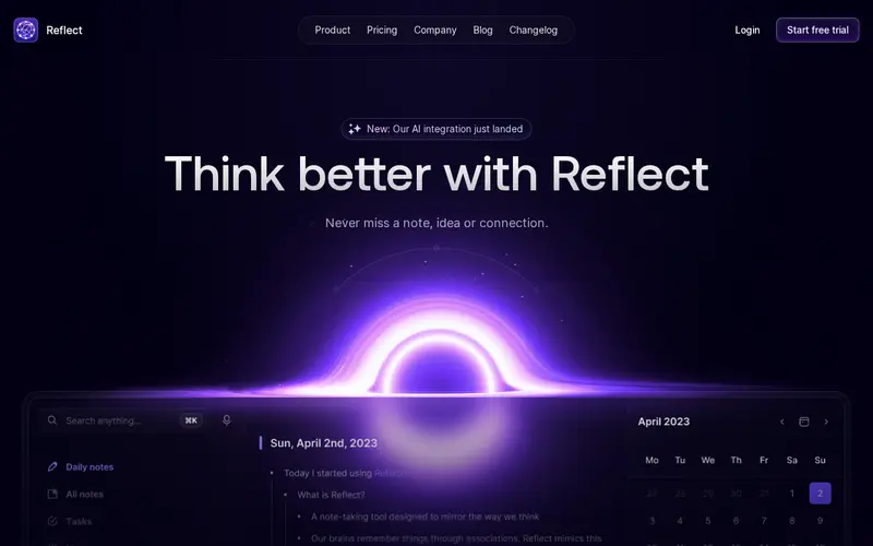 Screenshot of Reflect
