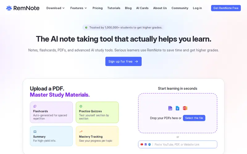 Screenshot of RemNote
