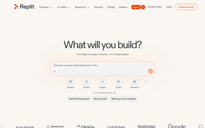 Screenshot of Replit