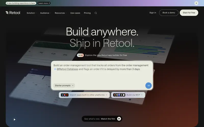 Screenshot of Retool