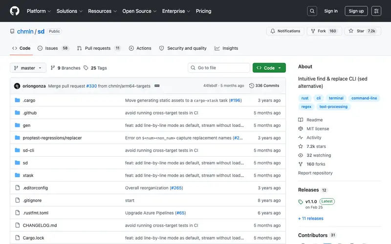 Screenshot of sd