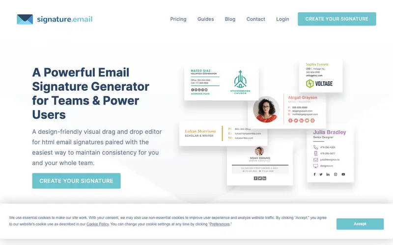 Screenshot of Signature.email