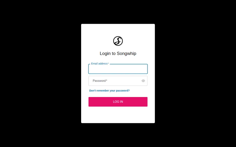 Screenshot of Songwhip