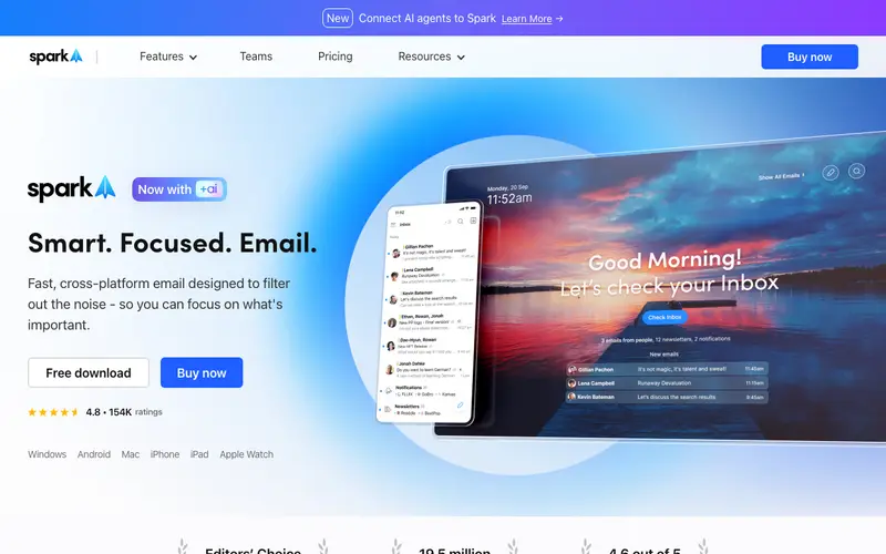 Screenshot of Spark Mail
