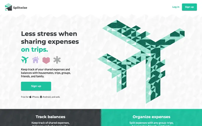 Screenshot of Splitwise