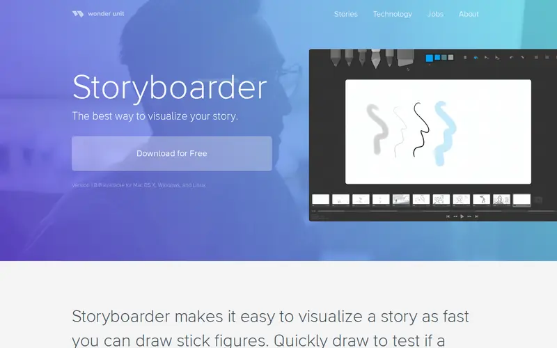 Screenshot of StoryBoarder