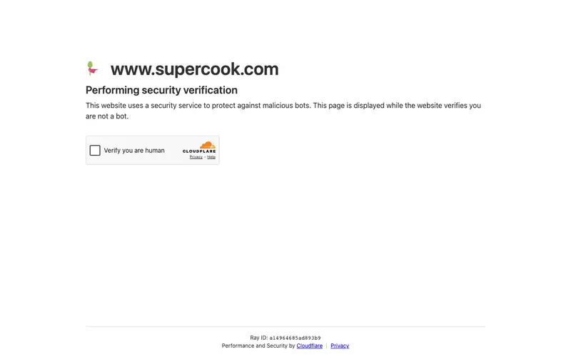 Screenshot of Supercook