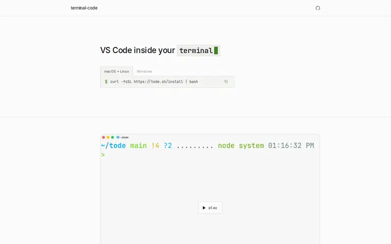 Screenshot of Terminal Code