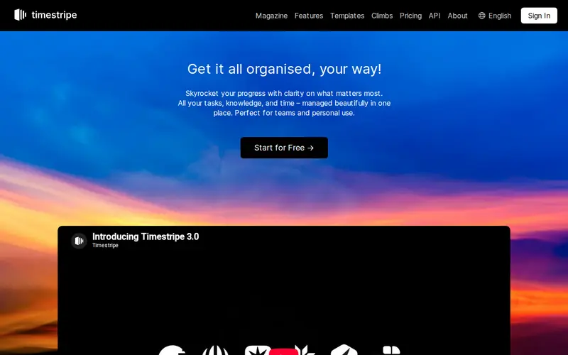 Screenshot of Timestripe