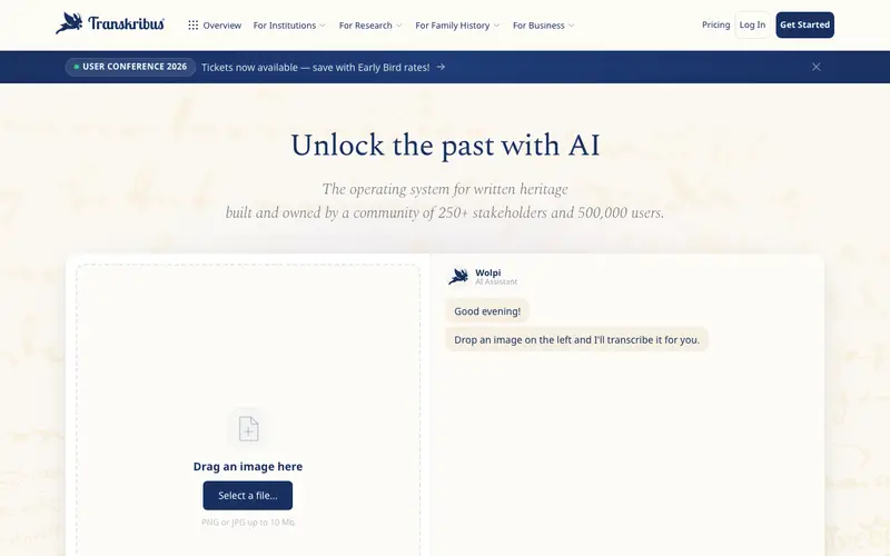 Screenshot of Transkribus