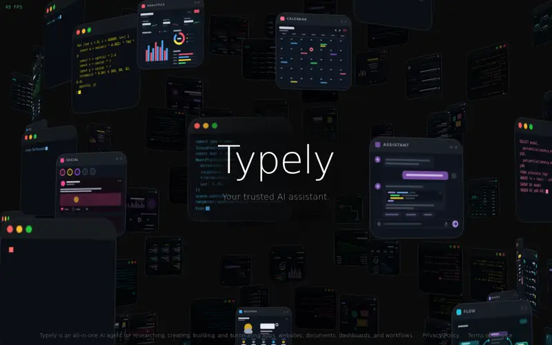 Screenshot of Typely