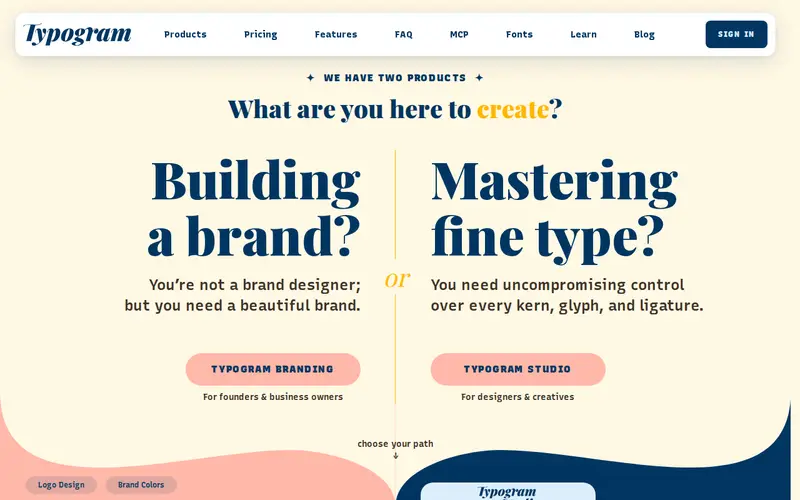 Screenshot of Typogram
