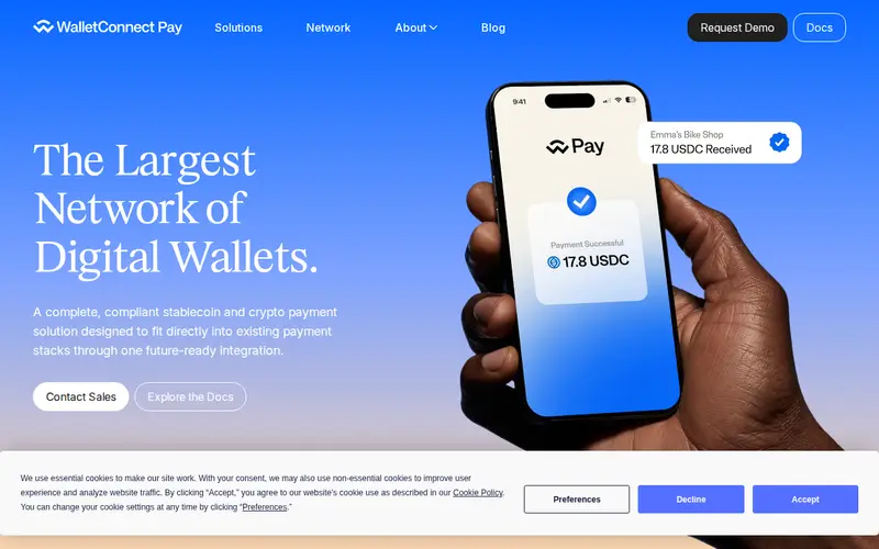 Screenshot of WalletConnect