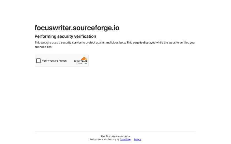 Screenshot of FocusWriter